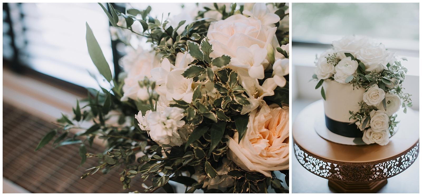 Wedding florals and cake from Events By Ludema's and Oven Mitt Bakery in Grand Rapids