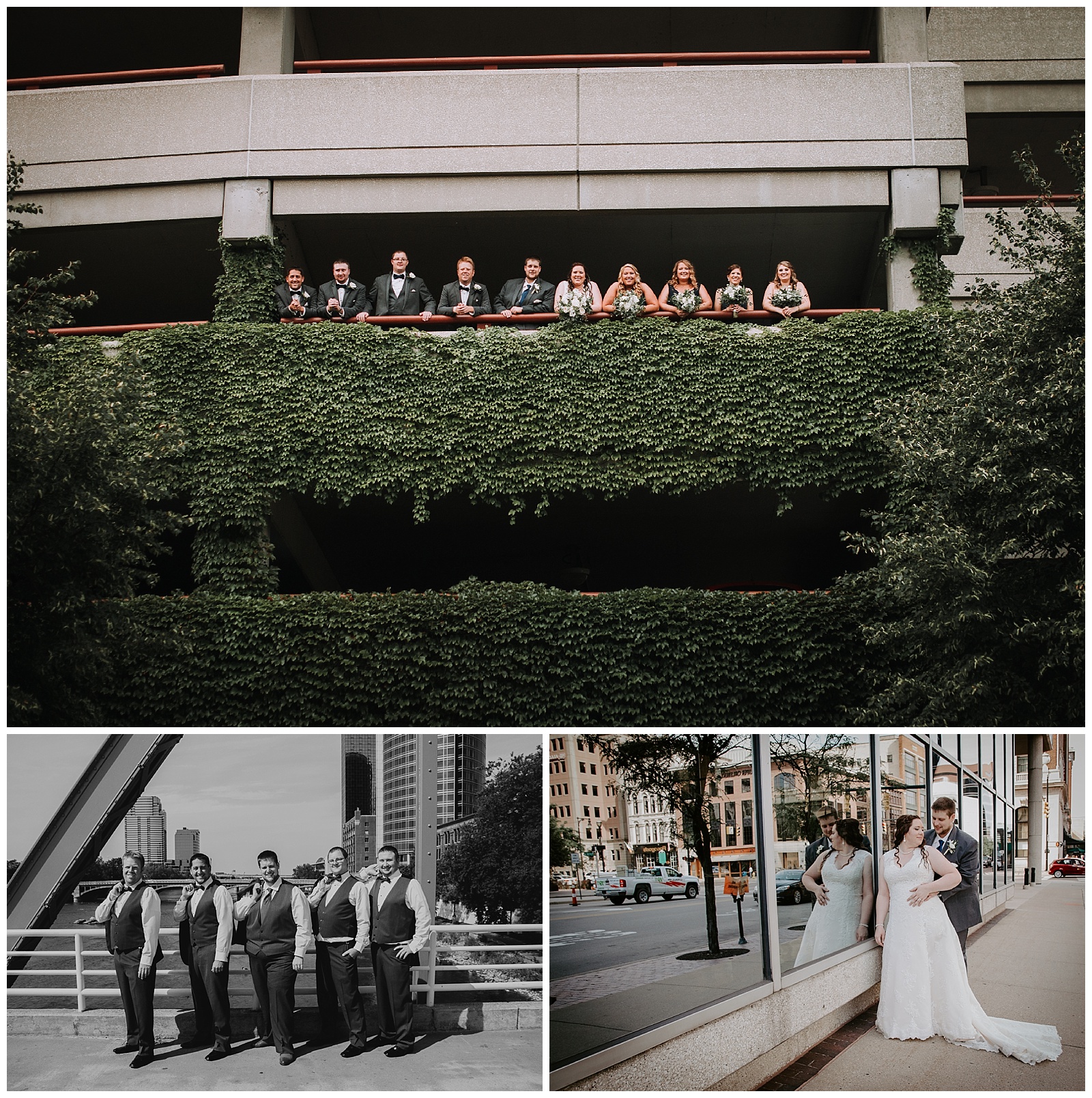 Wedding Party photos around Grand Rapids