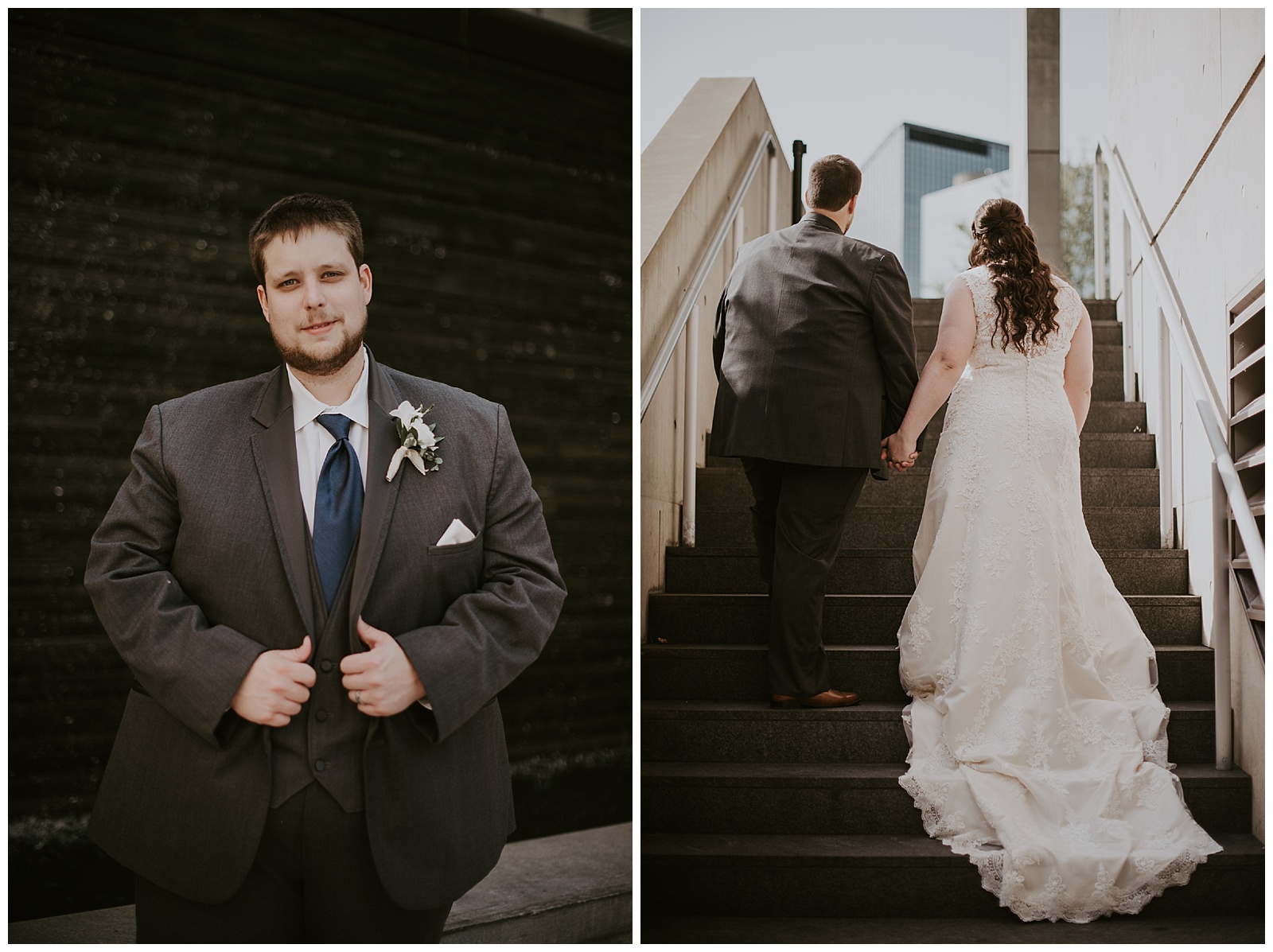 Bride and Groom photographed in Grand Rapids