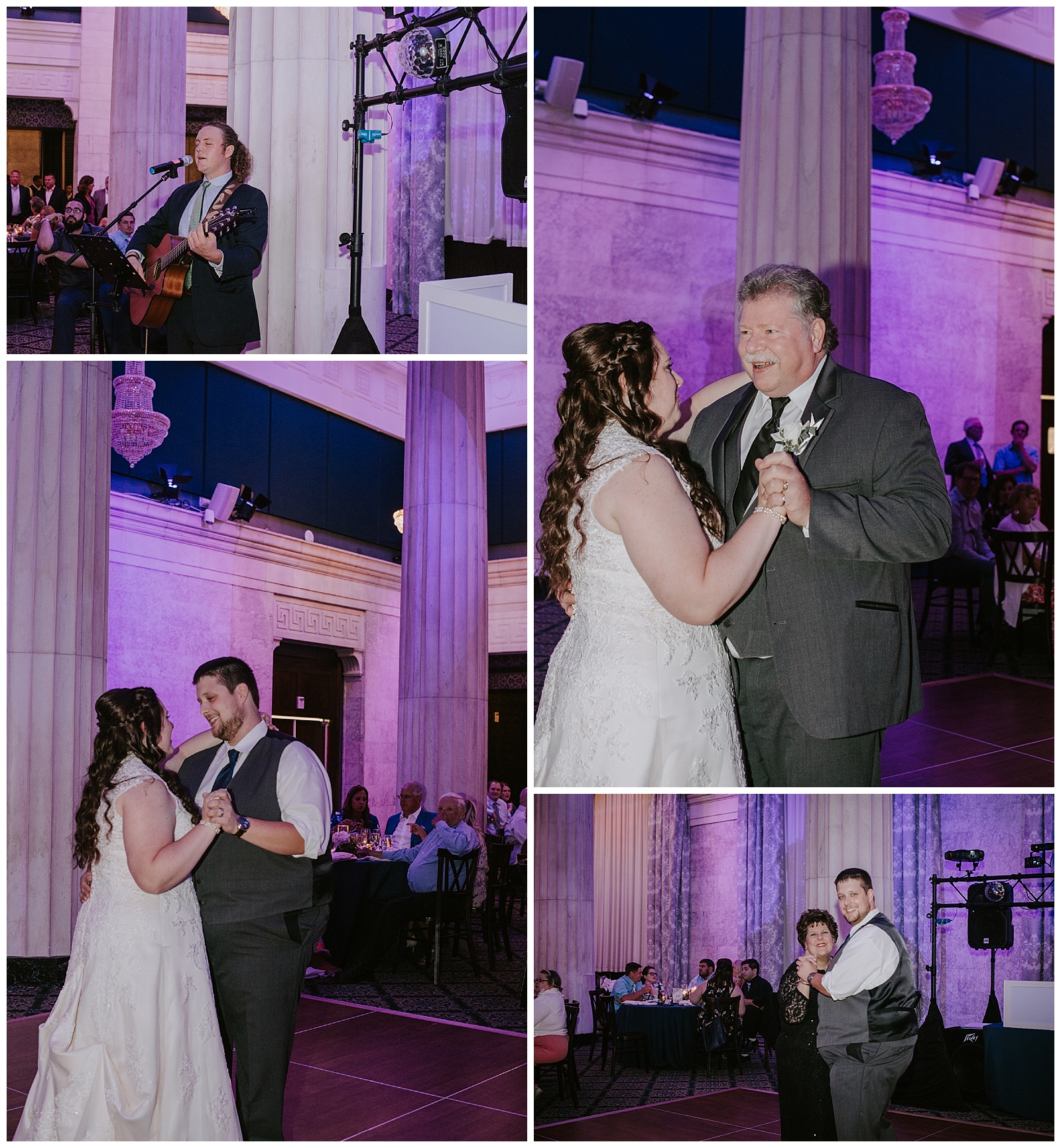 Dancing at McKay Tower Ballroom wedding