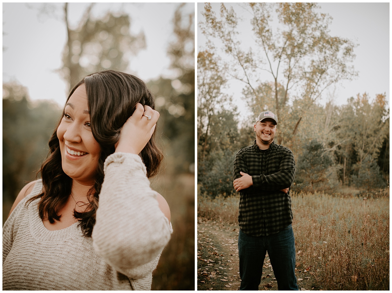 Portraits of Engaged Couple in Michigan