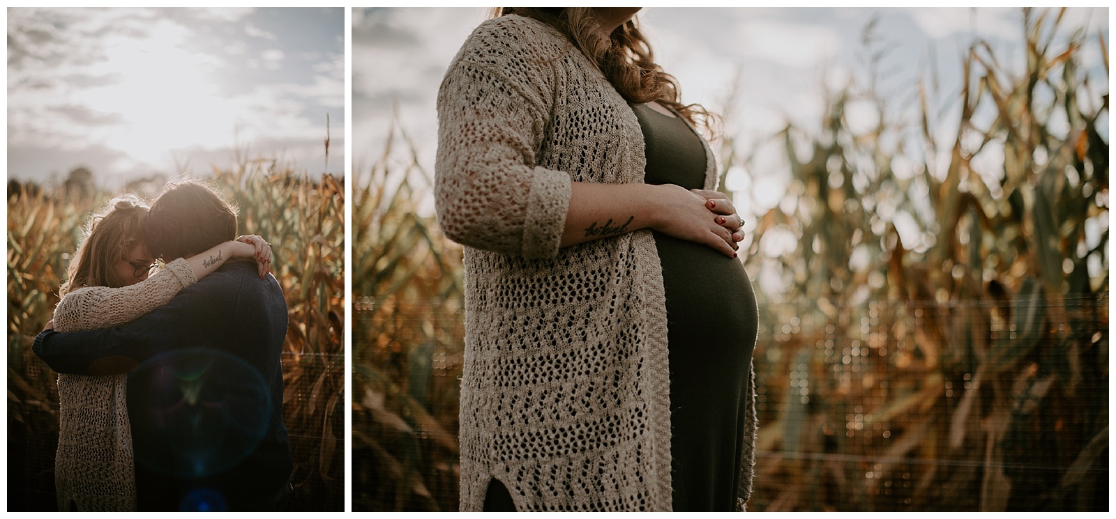 Maternity shoot at Robinette's Orchard in Grand Rapids