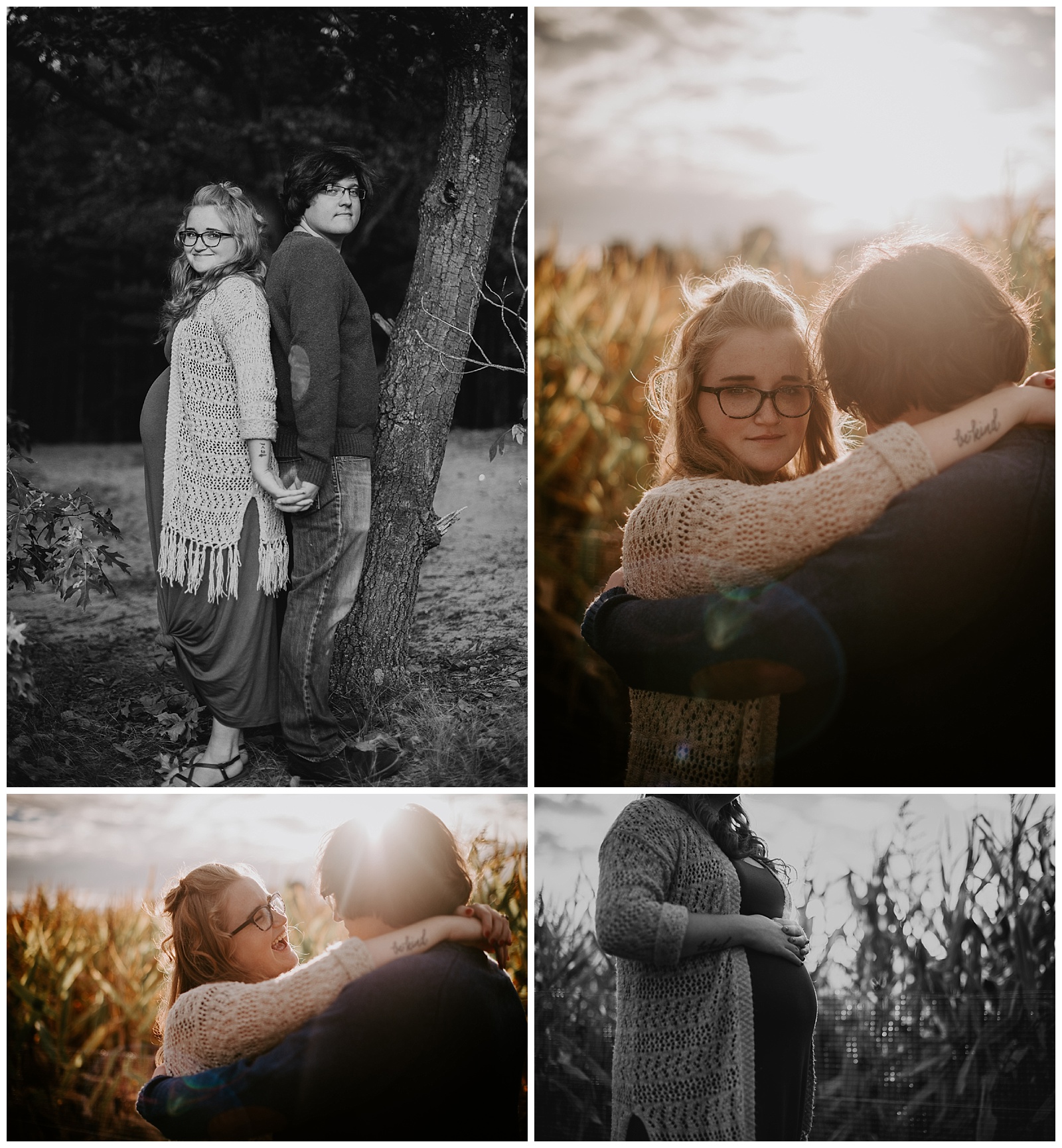 Maternity portraits during Fall in Grand Rapids Michigan