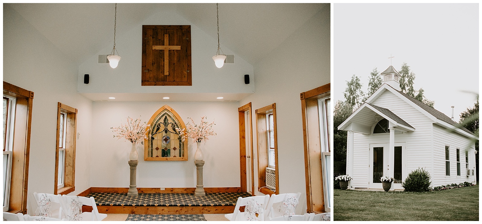 Grand Rapids Photographers Liv Lyszyk Photography Sunset Elopement Photographer at Apple Blossom Chapel