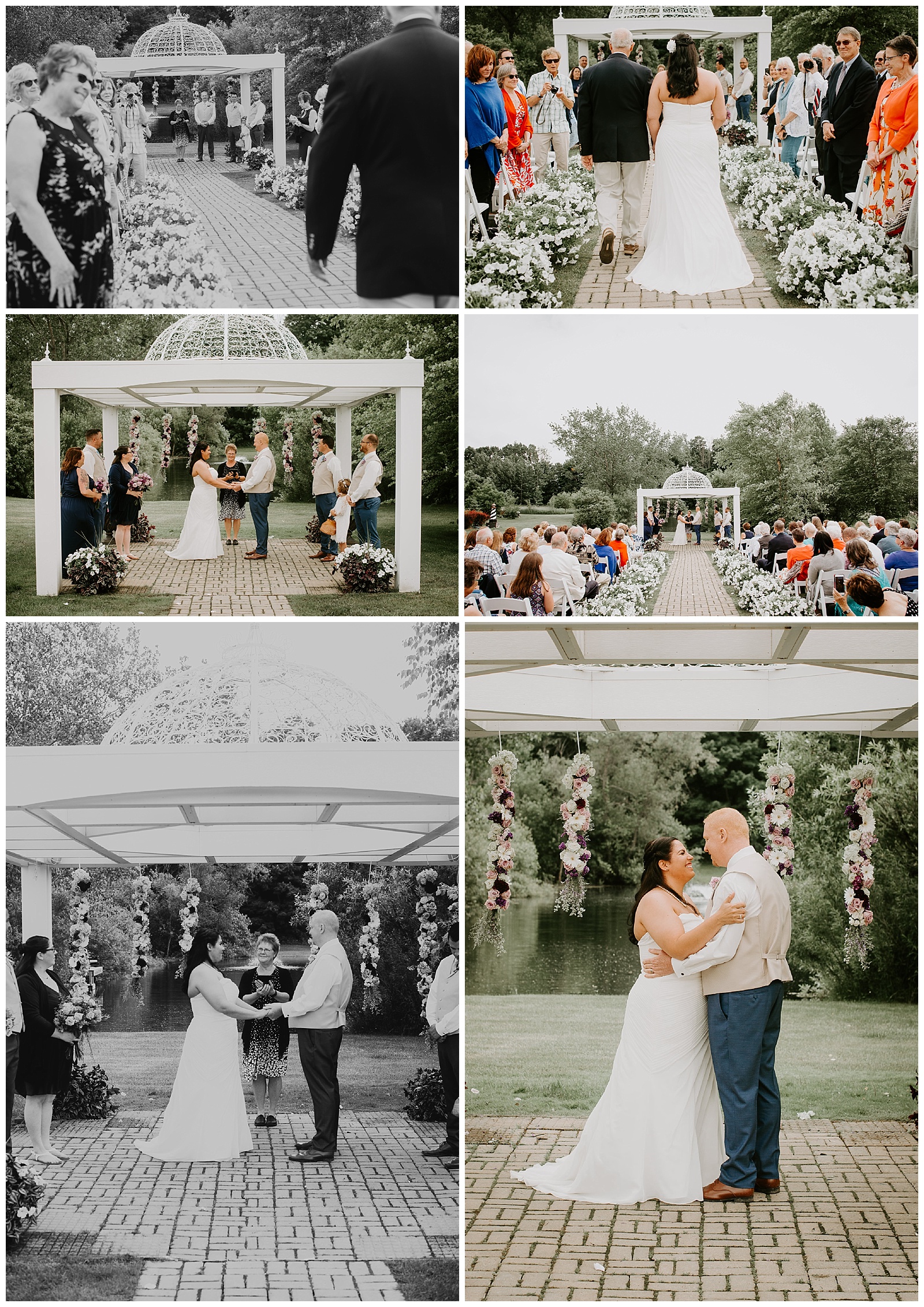 intimate garden ceremony in Fennville Michigan by Liv Lyszyk Photography