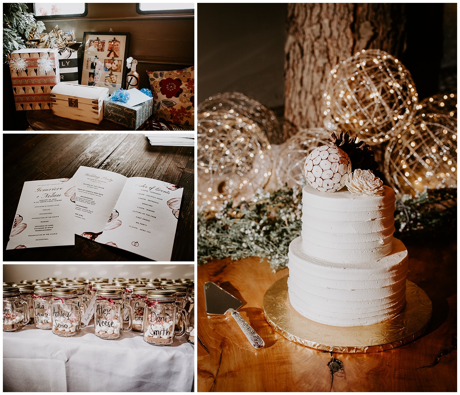 Michigan Wedding Photographer Liv Lyszyk Photography A Cut Above Event Center Winter Wedding