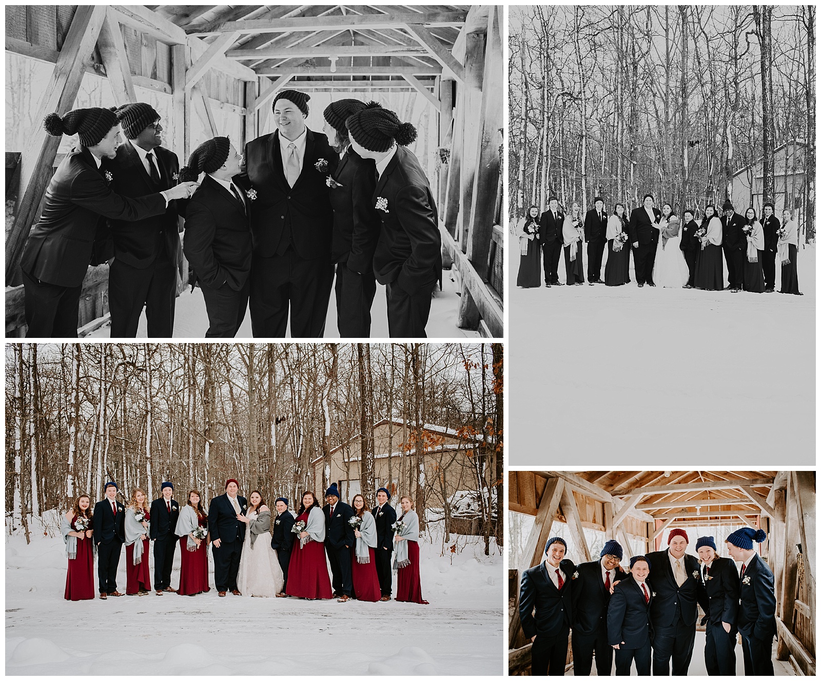 Michigan Wedding Photographer Liv Lyszyk Photography A Cut Above Event Center Winter Wedding