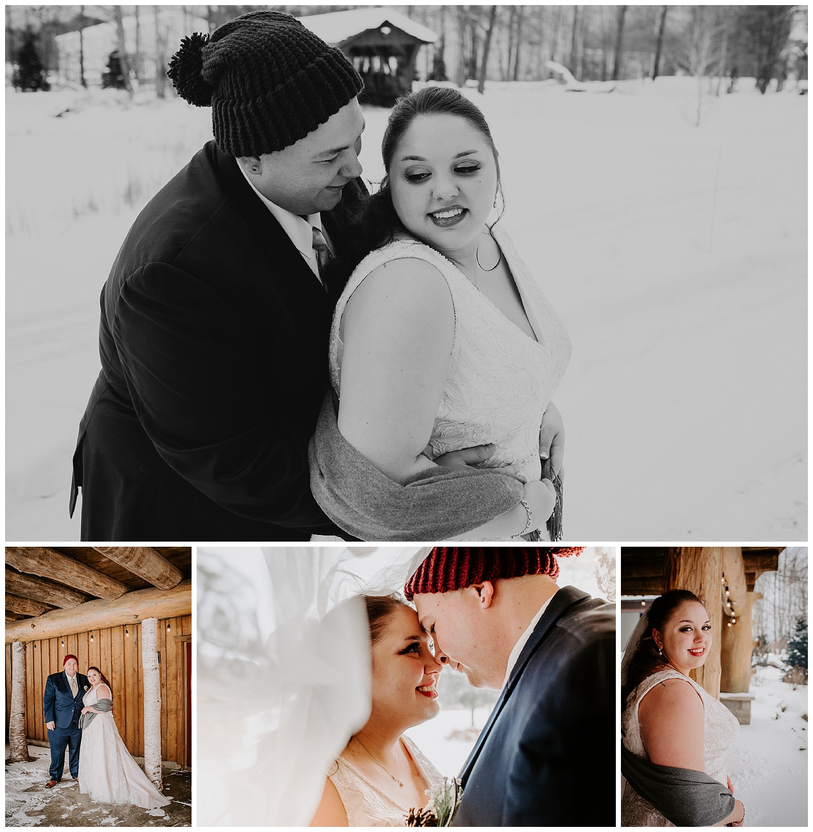 Michigan Wedding Photographer Liv Lyszyk Photography A Cut Above Event Center Winter Wedding