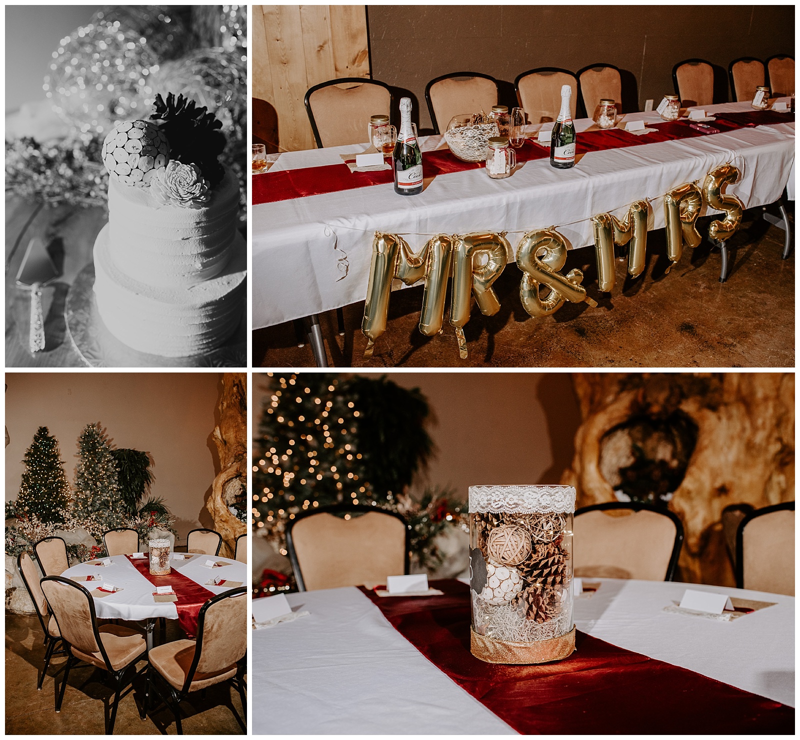 Michigan Wedding Photographer Liv Lyszyk Photography A Cut Above Event Center Winter Wedding