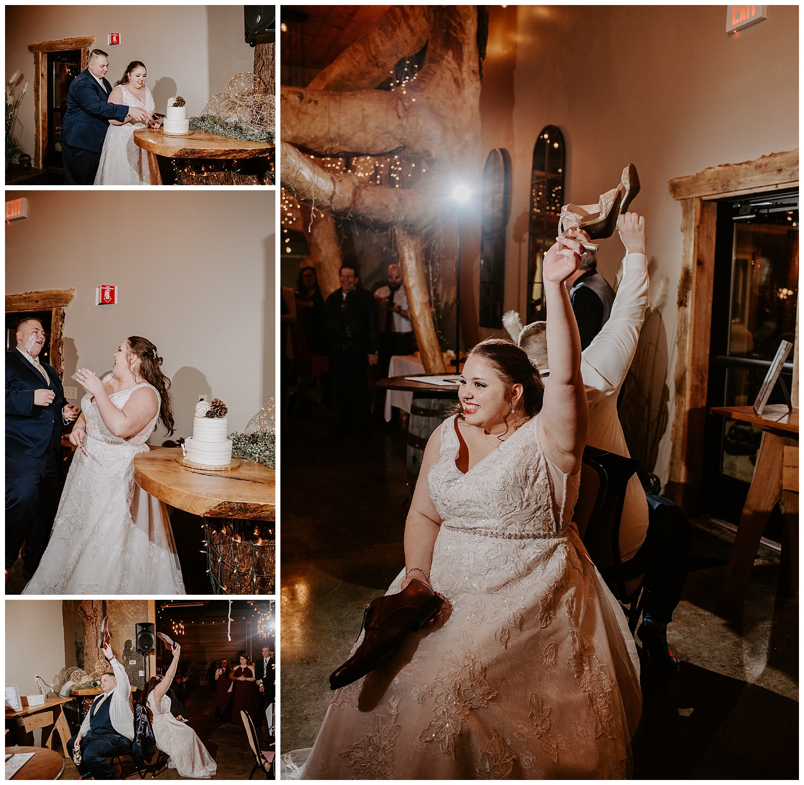 Michigan Wedding Photographer Liv Lyszyk Photography A Cut Above Event Center Winter Wedding
