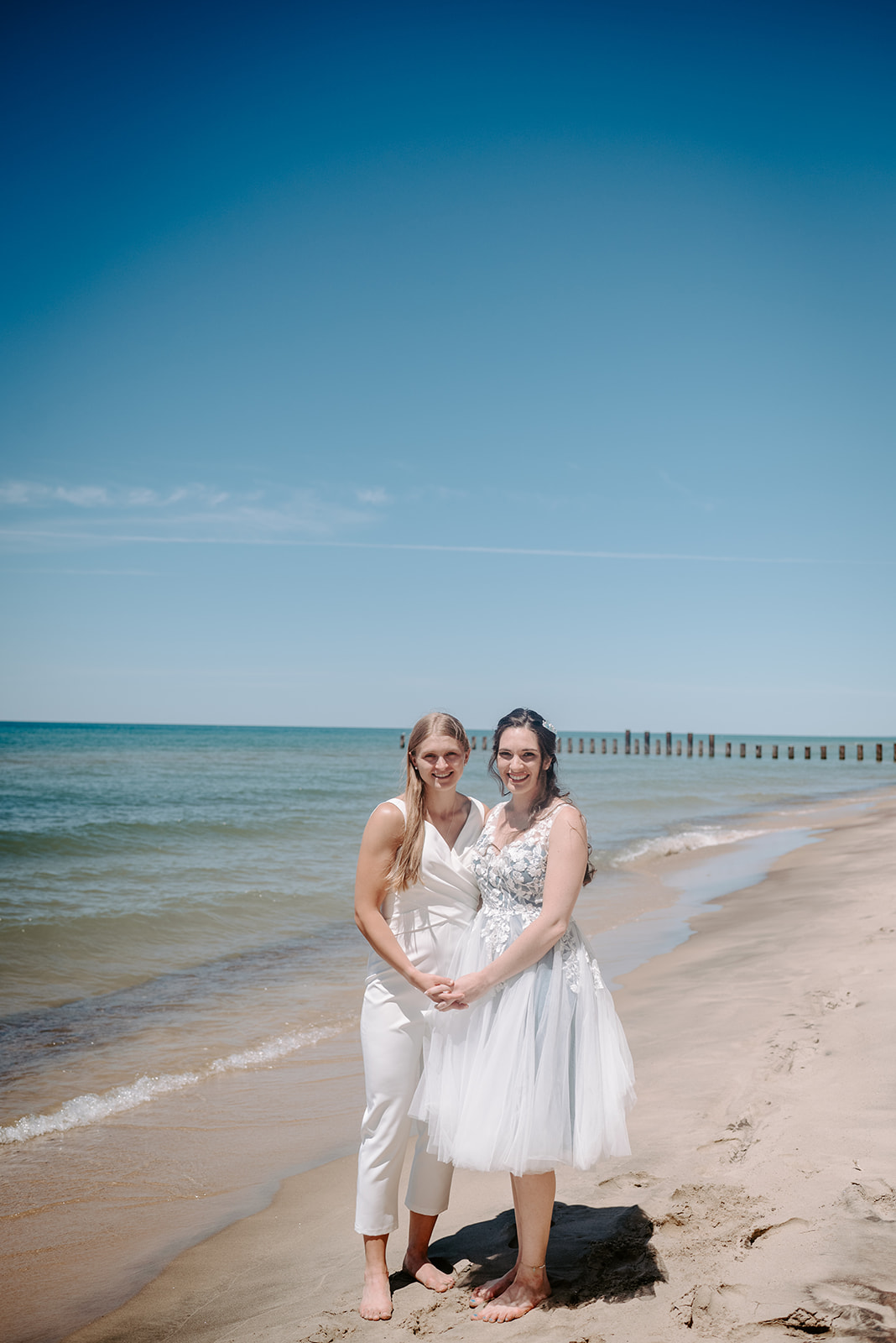Wedding, Michigan, LGBTQ, palisades park beach, beach wedding, saugatuck center for the arts, saugatuck, mi