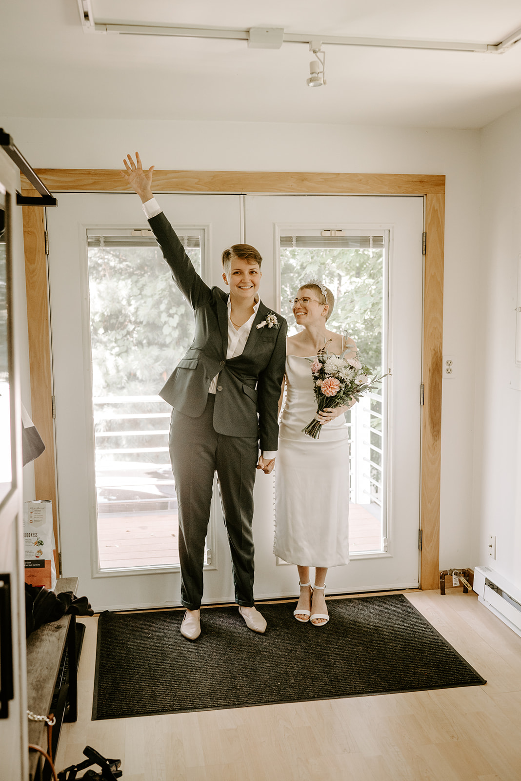 LGBTQ queer wedding elopement photographer Benton Harbor Weddings Grand Rapids Wedding Photographer Two Brides