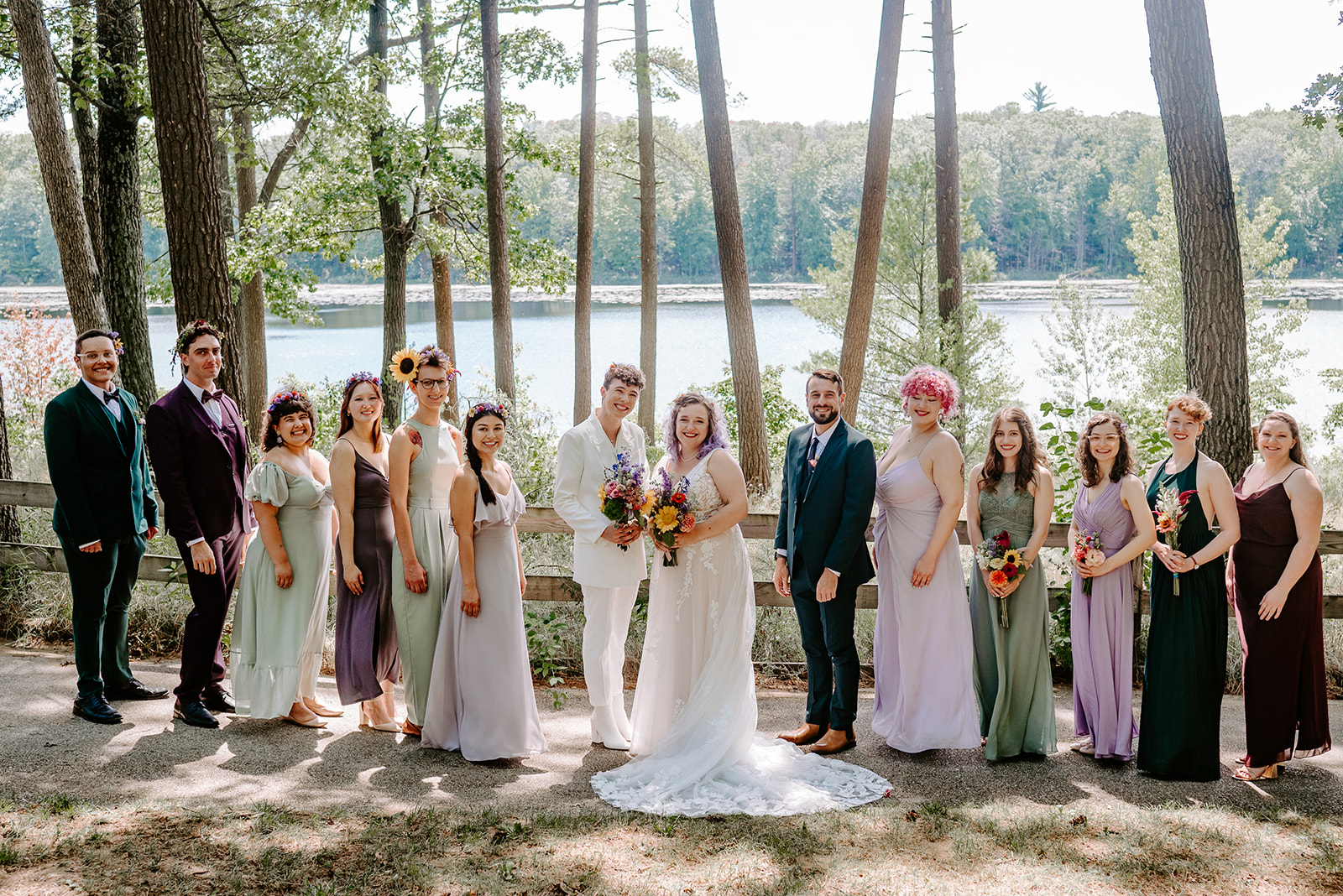 Wedding, Michigan, Camp Pinewood, Twin lake, MI, Outdoor Wedding, campground wedding, LGBTQ wedding