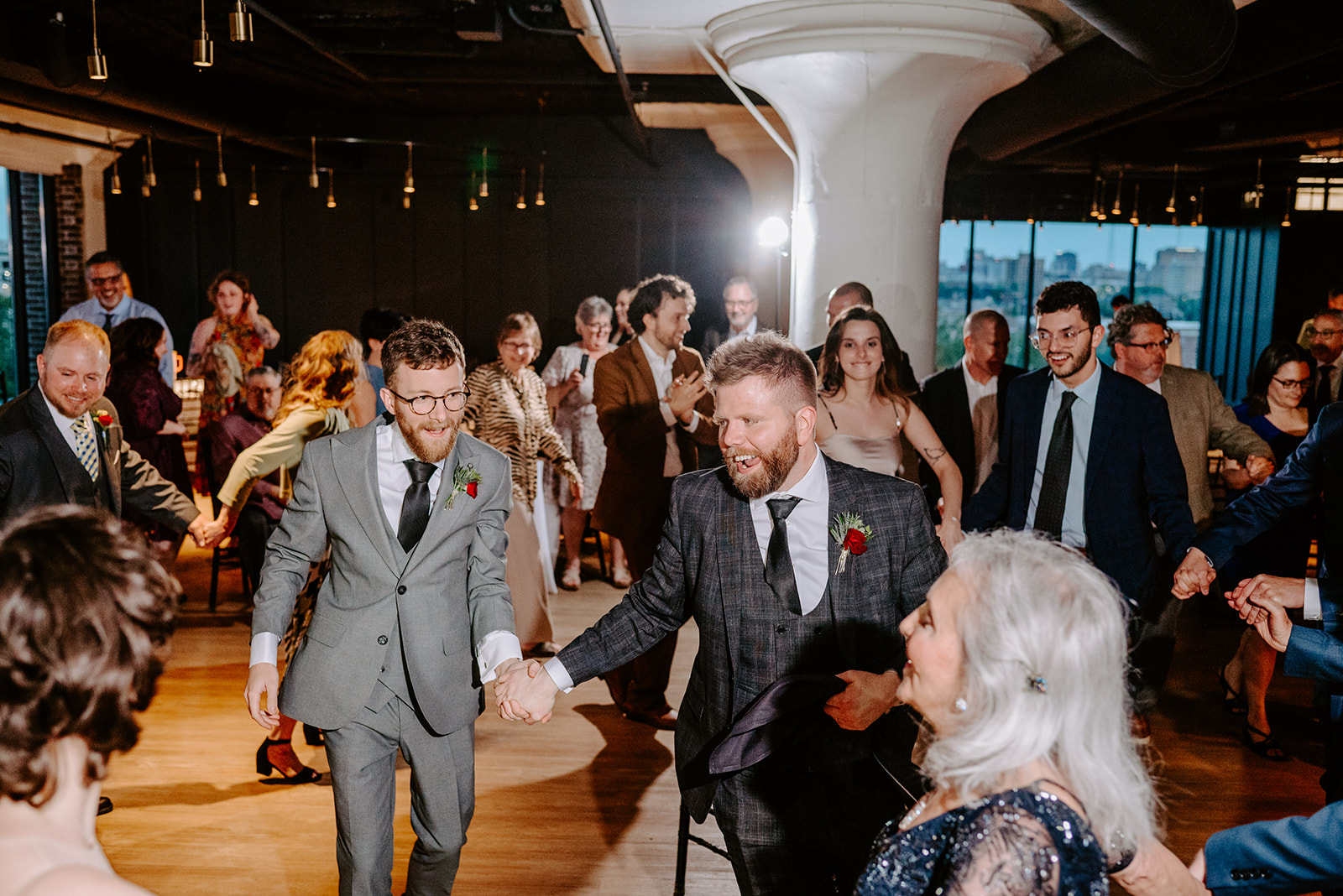 dancing at chroma events in downtown detroit captured by queer wedding photographer Liv Lyszyk Photography